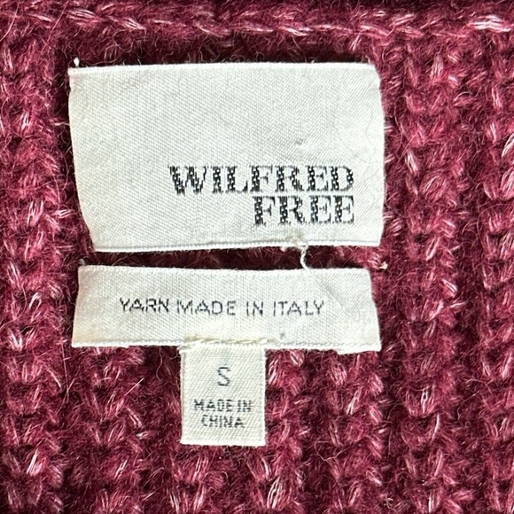 Wilfred Free Aritzia Karolin Chunky Knit Cotton Alpaca Wool Acrylic knit tunic - Picture 6 of 9